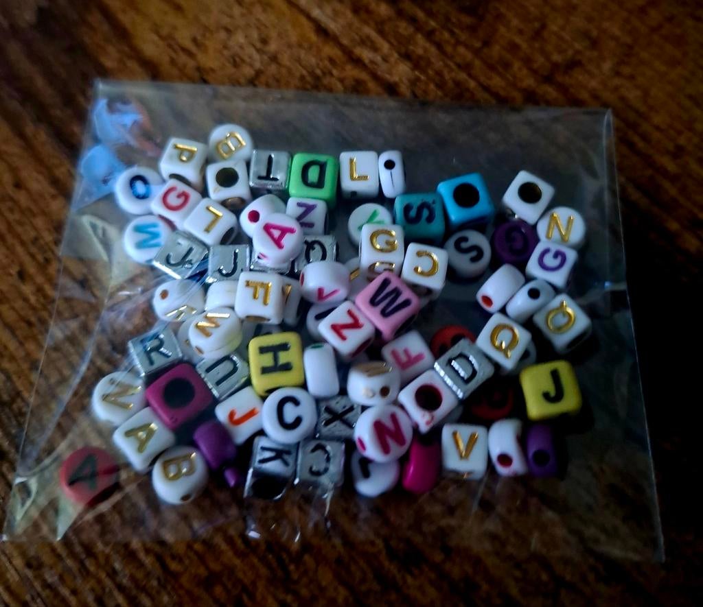 Letter kralen mix, Verzenden, Nieuw