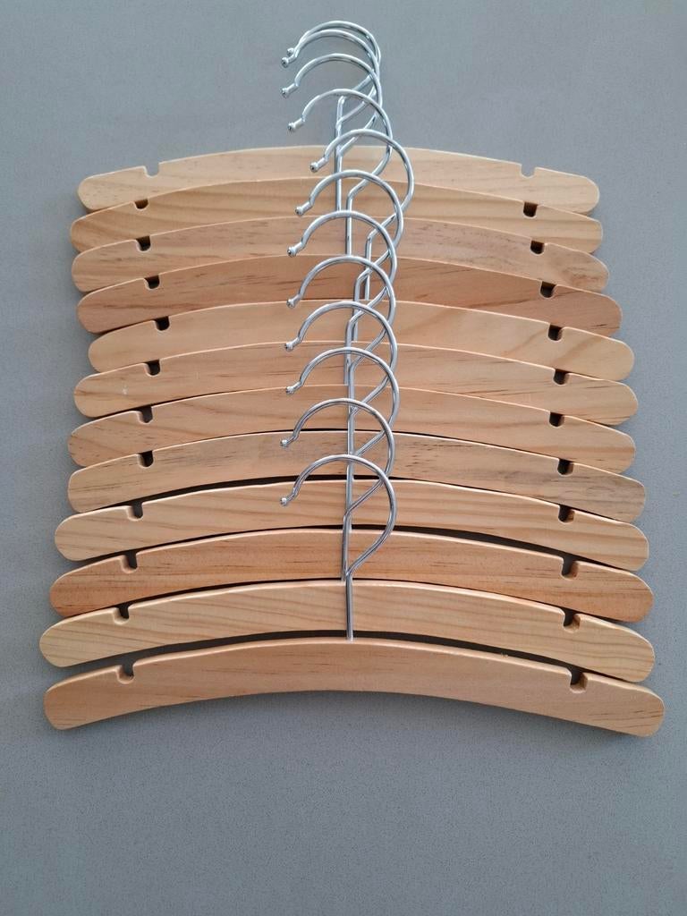 42 Kledinghangers Babykamer - Hout, Kleurmix & Wit, Ophalen of Verzenden, Gebruikt