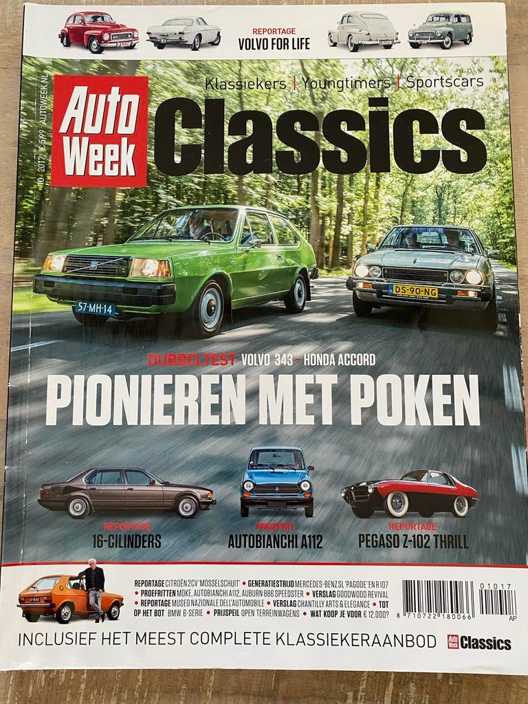 AutoWeek Classics - Volvo 343, Honda Accord, Autobianchi, Ophalen of Verzenden, Zo goed als nieuw, Algemeen