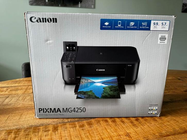 Canon Pixma MG4250 All-in-One Inkjetprinter, Computers en Software, Printers, Gebruikt, All-in-one, Inkjetprinter, Kleur printen