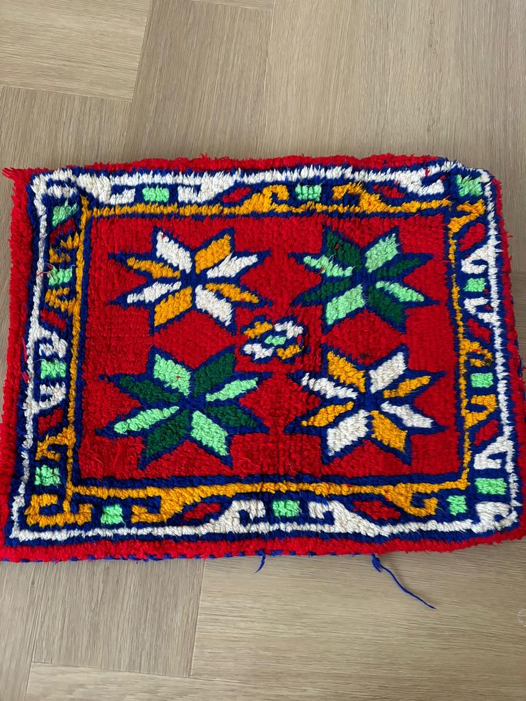 Marokkaans kussenhoes Marrakech zonder vulling, Ophalen of Verzenden, Gebruikt, Rood, Rechthoekig