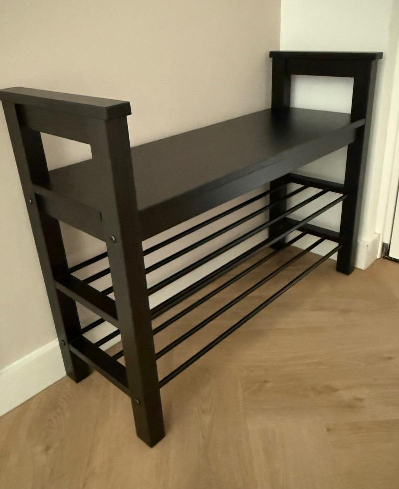 Bank met schoenenrek, Ophalen, Zo goed als nieuw