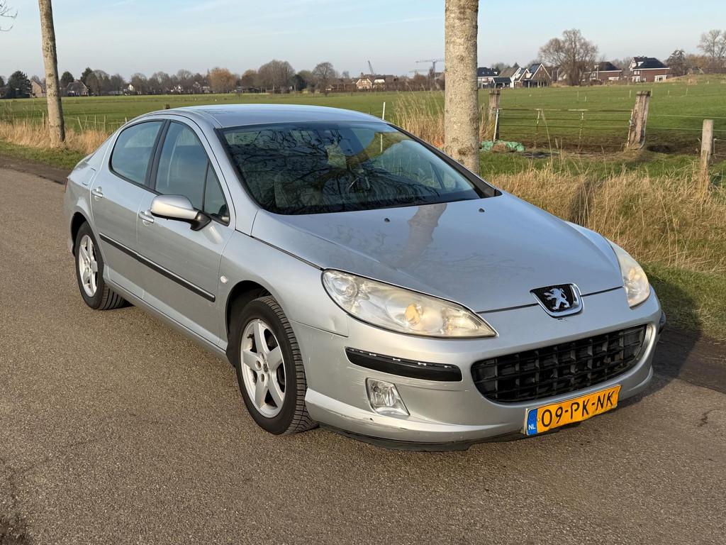 Peugeot 407 2.0-16V XT AUT APK 06-2026 Airco NAP, Auto's, Gebruikt, 4 cilinders, Grijs, Sedan