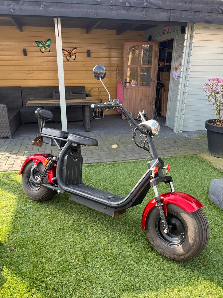 E-Chopper met kenteken en dubbelzit, Fietsen en Brommers, Snorfietsen en Snorscooters, Gebruikt, Overige merken, Elektrisch, Ophalen