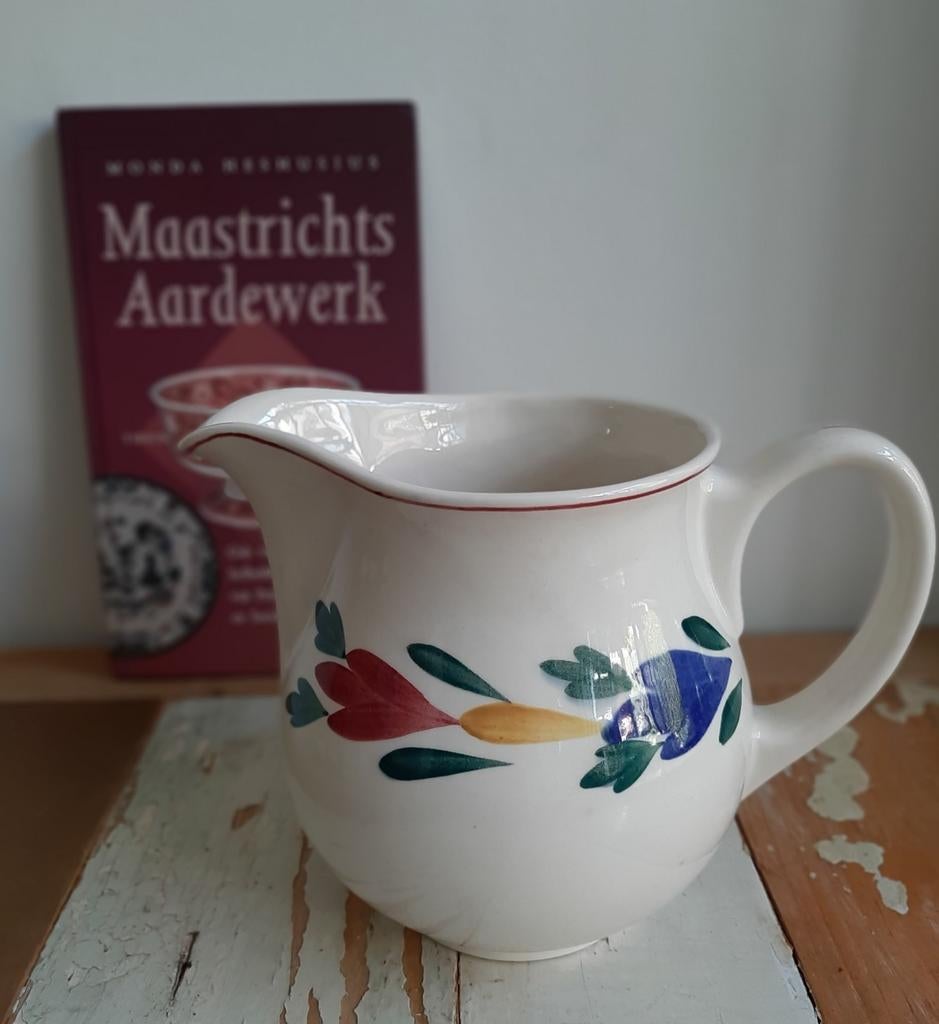 Regout Kan met Boerenbont decor., Antiek en Kunst, Ophalen of Verzenden