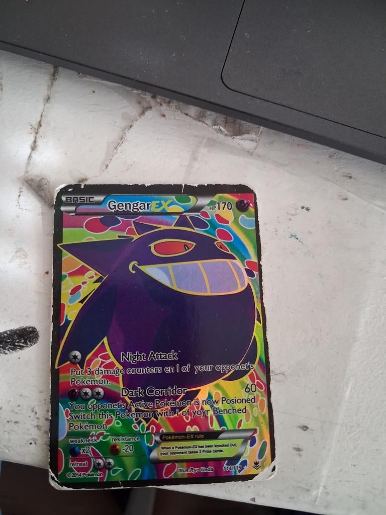 Gengar ex, Ophalen of Verzenden, Gebruikt, Losse kaart, Foil