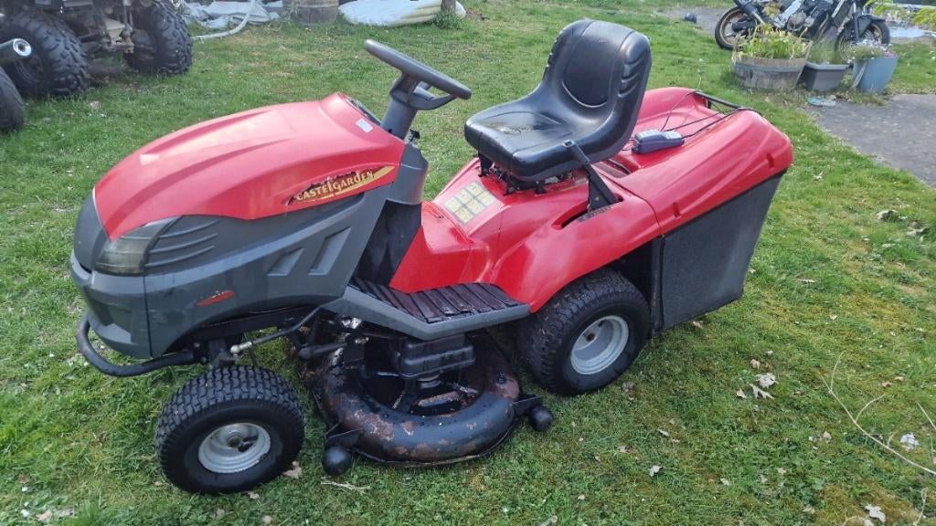 Zitmaaier Castelgarden - Type tcx122 Hydro, Ophalen, Gebruikt, 120 cm of meer, Opvangbak