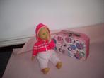 babypop met koffertje en acc, Ophalen of Verzenden, Zo goed als nieuw, Babypop