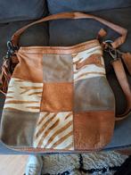 Bag2bag Animal Print Cognac Leren Tas, Ophalen of Verzenden, Gebruikt, Bruin, Schoudertasje