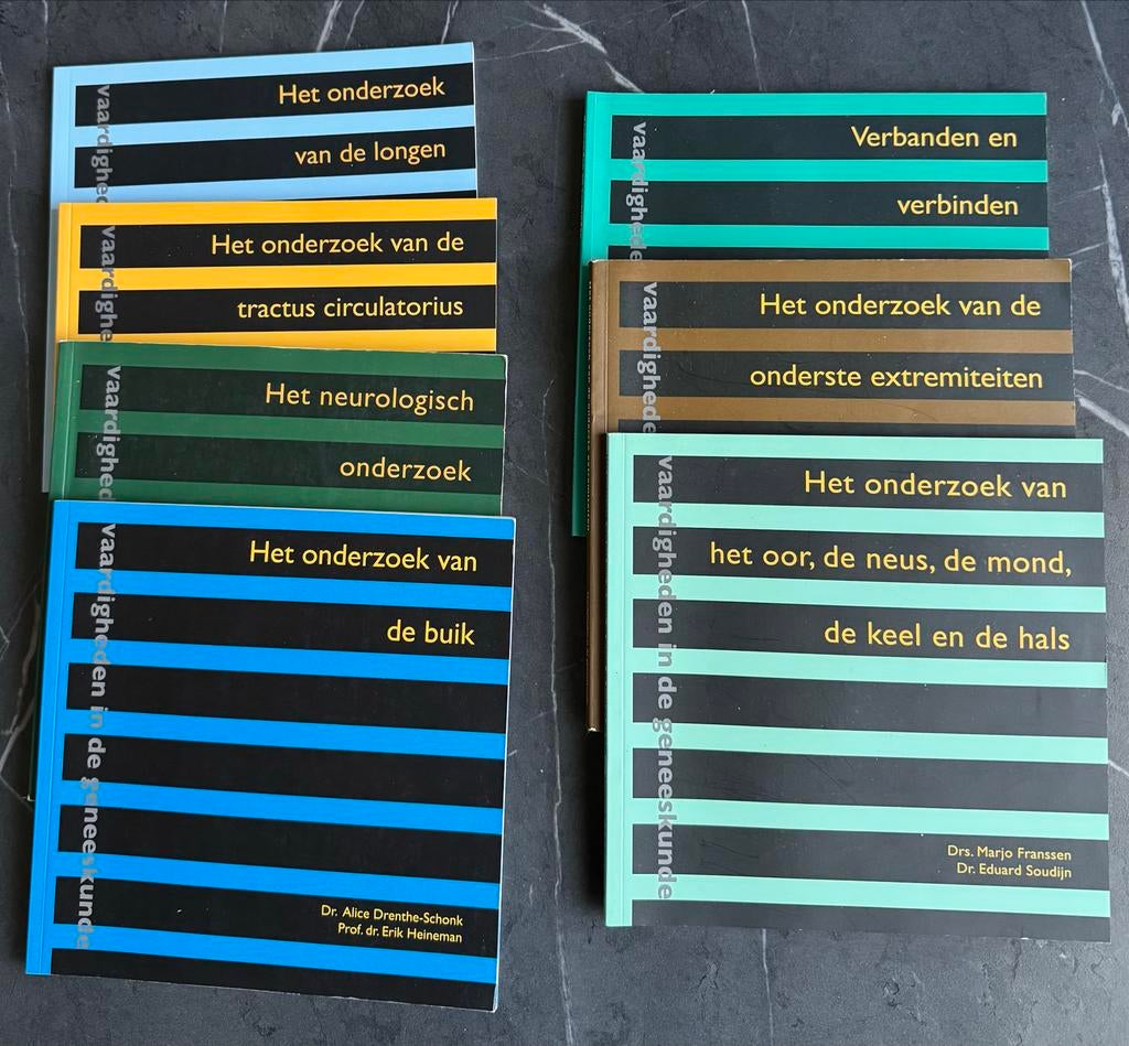 Boekjes Vaardigheden in de Geneeskunde (VIG) - Set van 7, Ophalen of Verzenden, Beta, Zo goed als nieuw, WO