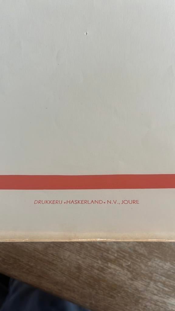 Oud affiche “ openlucht theater Herema State Joure”, Ophalen of Verzenden