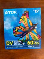 5 TDK mini DV digital video cassette 60 90 min in cellofaan, Overige merken, Mini dv, 20x of meer, Nieuw