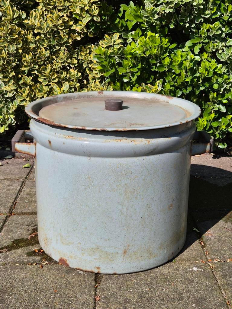 Emaille wastobbe, Antiek en Kunst, Ophalen