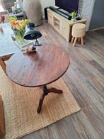 Houten wijntafel, Huis en Inrichting, Ophalen, Rond, Minder dan 50 cm