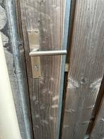 Douglas poort met stalen frame, 128 cm, rechtsdraaiend, Ophalen, Gebruikt, 100 tot 150 cm, Looppoort