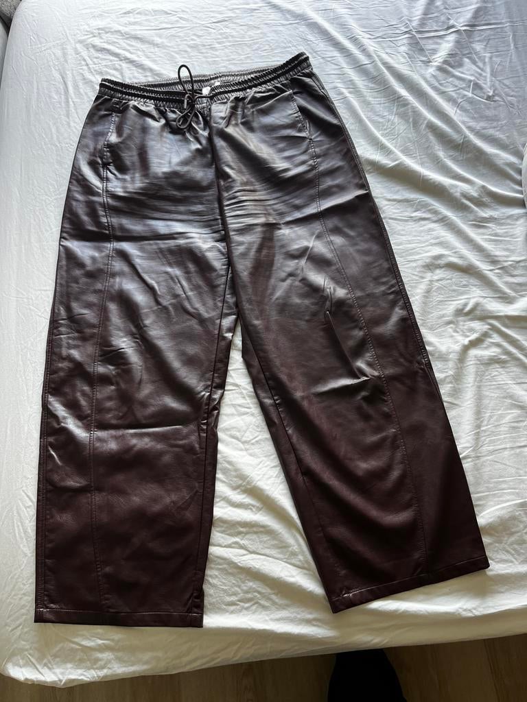 Shoeby faux leather broek maat xxl, Kleding | Dames, Maat 46/48 (XL) of groter, Ophalen of Verzenden, Zo goed als nieuw, Lang
