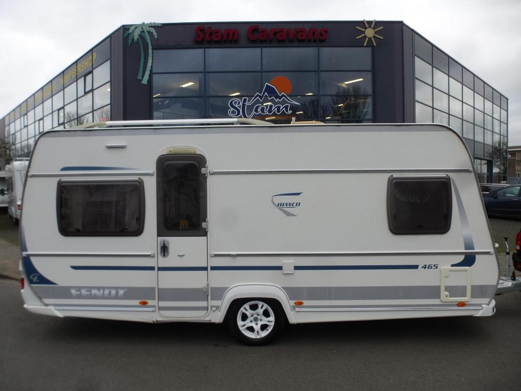 Fendt Bianco 465 SFB Frans bed en rond zit, Caravans en Kamperen, Rondzit, Overige typen, 1250 - 1500 kg, Tot en met 4