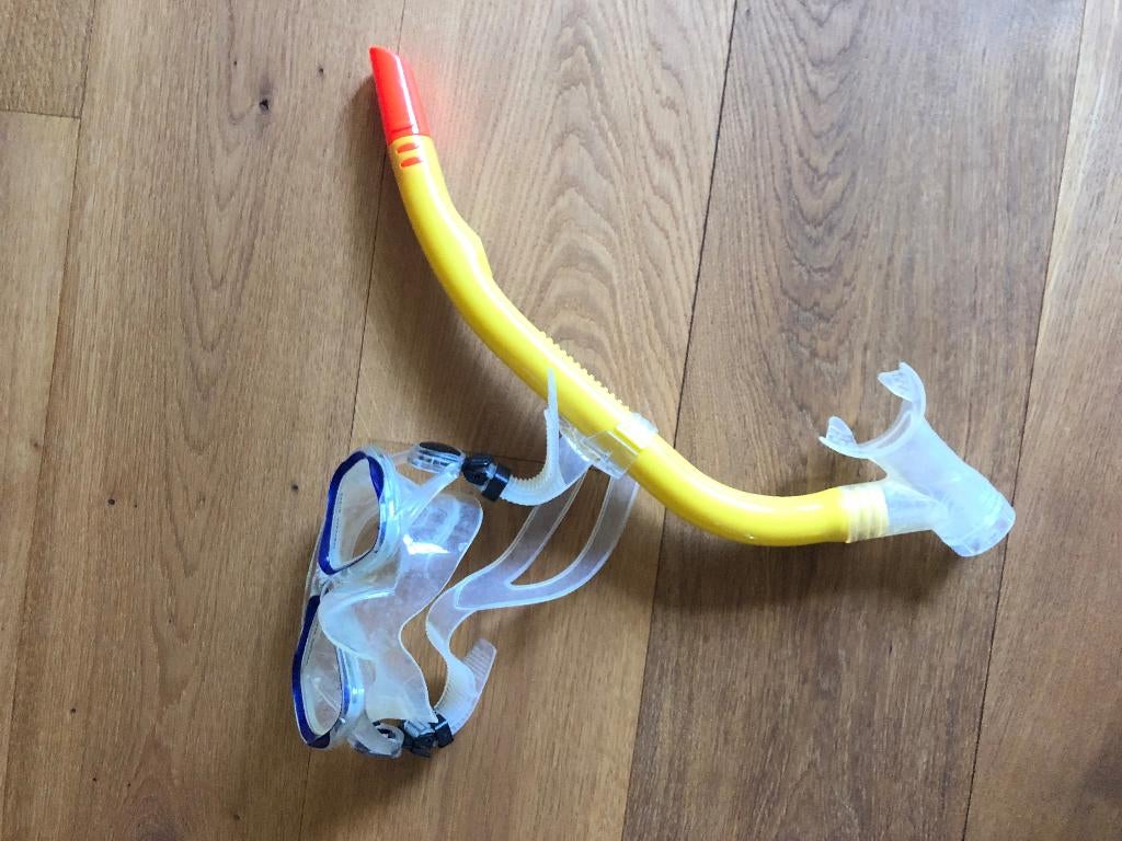 Duikbril + snorkel., Ophalen of Verzenden, Gebruikt, Duikbril of Snorkel