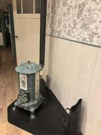 Antieke Franse gietijzeren kachel Fonderies de Souglan 493, Ophalen, Zo goed als nieuw, Hout, Houtkachel