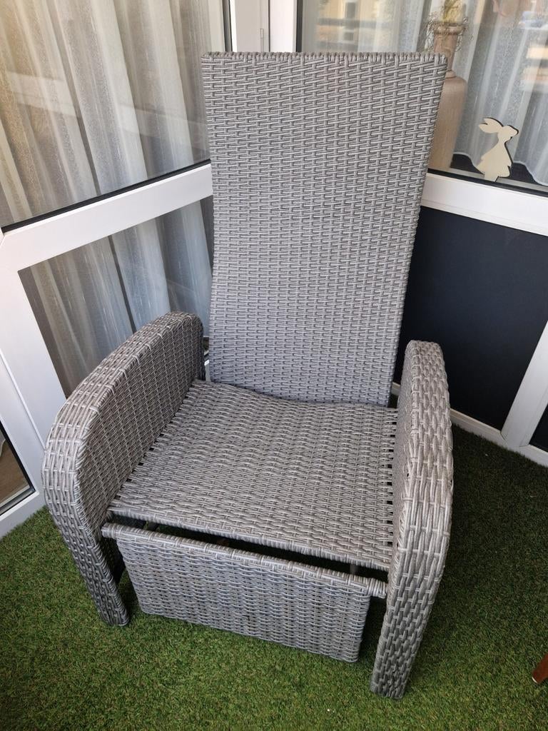 2 Verstelbare tuinstoelen van Jutlandia, Tuin en Terras, Ophalen, Zo goed als nieuw, Wicker