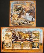 - 782 - 2 Blokken met Panters., Verzenden, Gestempeld, Dier of Natuur