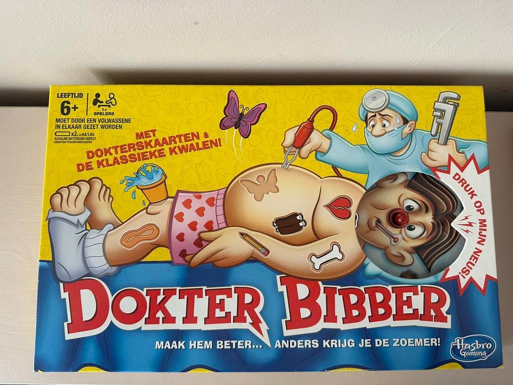 Dokter Bibber spel - compleet - als nieuw, Ophalen, Zo goed als nieuw