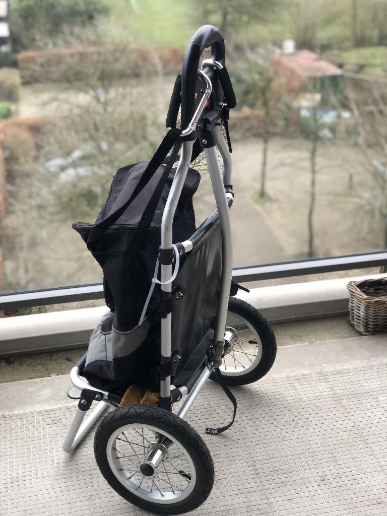 Lichtgewicht aluminium fiets bagage karretje., Ophalen, Opvouwbaar, Bagagekar, Zo goed als nieuw