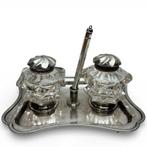 Zilveren inktstel, 1856, Antiek en Kunst, Ophalen of Verzenden, Zilver