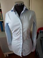 Mooie geklede lichtblauwe blouse mt 34, Blauw, Cavallaro, Ophalen of Verzenden, Zo goed als nieuw