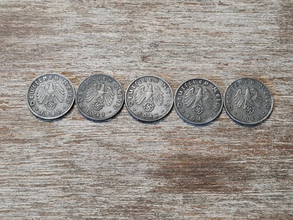 Set Duitse munten Tweede Wereldoorlog (#2), Ophalen of Verzenden, Overige soorten, Duitsland, Overige typen