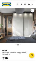Hasvik schuifdeuren (Pax IKEA) - hoogglans (200x236), Huis en Inrichting, Kasten | Kledingkasten, Ophalen, Zo goed als nieuw, Minder dan 25 cm
