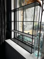 Industriële stijl wandrek - Zwart metaal, Huis en Inrichting, Woonaccessoires | Wandplanken en Boekenplanken, Ophalen, Gebruikt