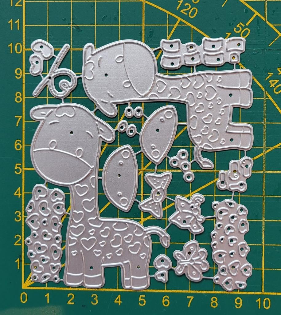 Snijmal Giraffe/ hartjes, Ophalen of Verzenden, Nieuw, Overige thema's, Pons of Mal