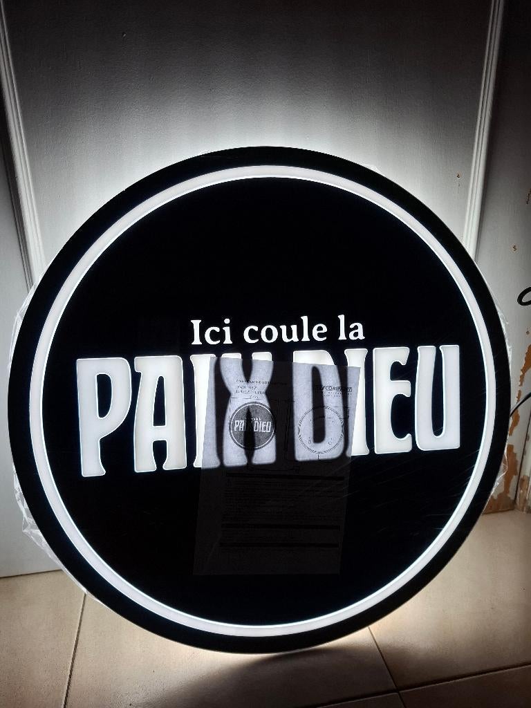 Zeldzame lichtreclame Paix Dieu bier, Ophalen of Verzenden, Nieuw, Lichtbak of (neon) lamp