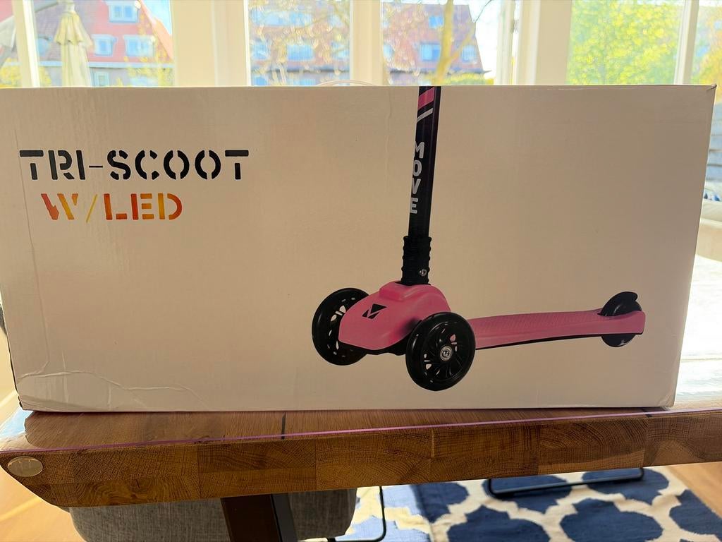 Tri-Scoot step met LED wielen, Fietsen en Brommers, Steps, Ophalen, Nieuw, Gewone step