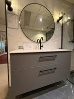 Badkamer meubel 120 cm kleur grijs met zwarte greep, Ophalen, 100 tot 150 cm, Nieuw, Minder dan 100 cm