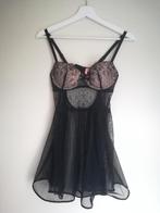 Hunkemöller Babydoll met Slip Zwart maat S, Hunkemöller, Ophalen of Verzenden, Zwart, Setje