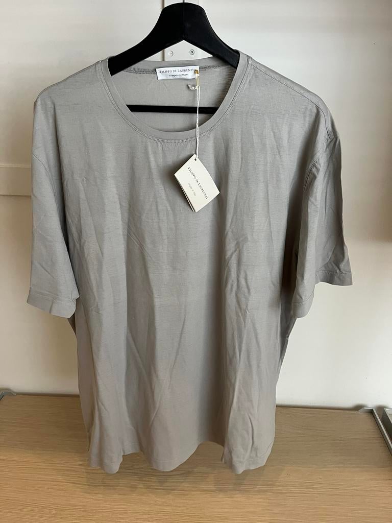 Filippo de laurentiis crepe cotton t-shirt, Ophalen of Verzenden, Nieuw, Maat 56/58 (XL), Beige