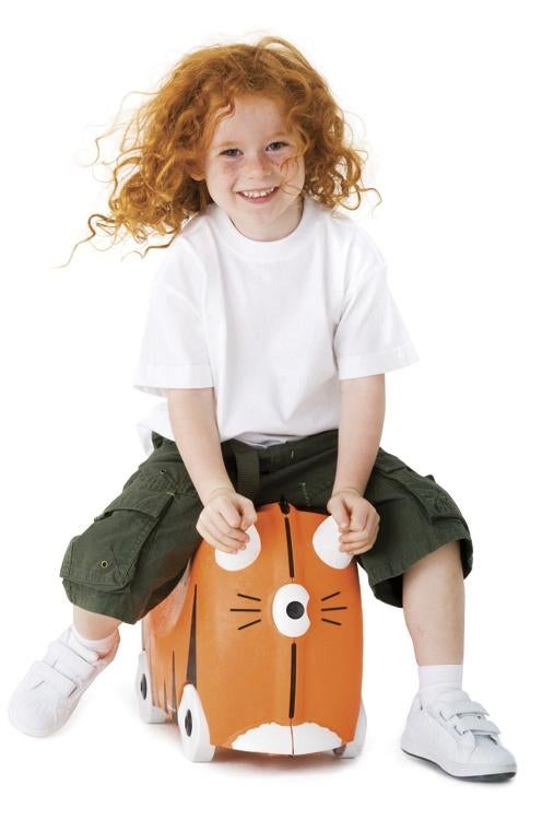 Trunki kinderkoffer Tipu Tijger, Wieltjes, Dam BVBA, Hard kunststof, Info@hopsa.nl
