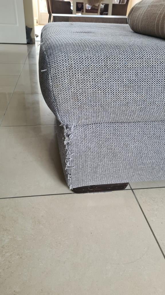 U bankstel grijs, Huis en Inrichting, Ophalen, Tweepersoons, Grijs