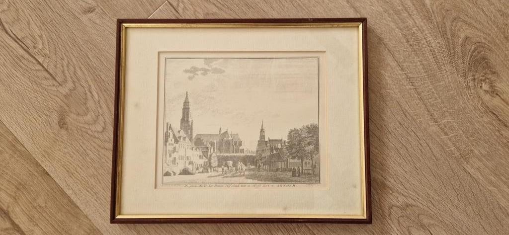 Arnhem schilderijtje mooi ingelijst, Ophalen of Verzenden