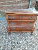 Charmant antiek buikkastje kastje 3 lades, Huis en Inrichting, Kasten | Ladekasten, Ophalen, Gebruikt, Eikenhout, 50 tot 100 cm