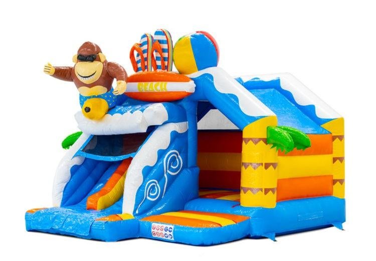 Springkussen Beach Party met glijbaan & zwembad optie!, Ophalen, Overige