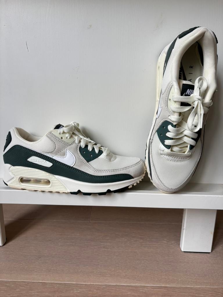Nike Air Max 90 sneaker sail vintage green white maat 38,5, Nike, Ophalen of Verzenden, Groen, Sneakers of Gympen