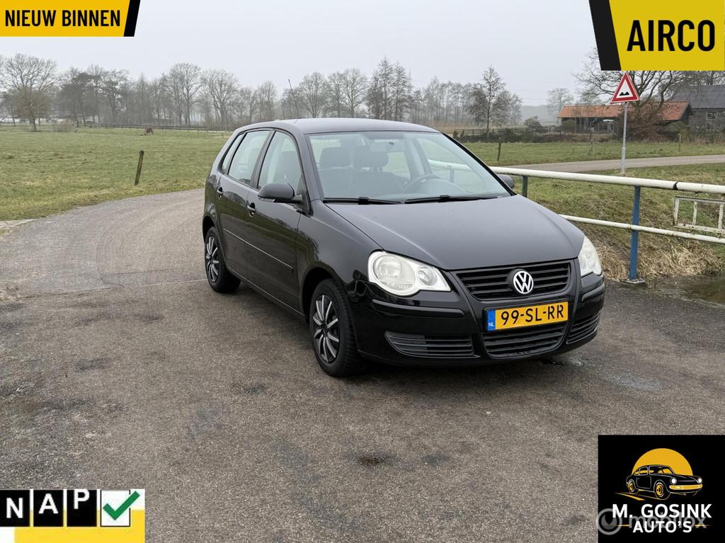 Nette Volkswagen Polo 1.2-12V Airco 5Deurs Nap, Auto's, Volkswagen, Voorwielaandrijving, 540 kg, 1198 cc, Zwart