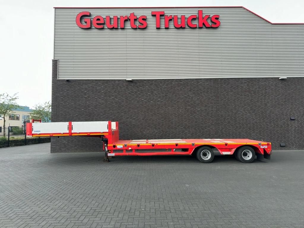 DANSON HLB45 2-AXEL EXTENDABLE SEMI DIEPLADER/TIEFLADER/LOWL, Auto's, Vrachtwagens, Overige brandstoffen, Bedrijf, Aanhangers en Opleggers