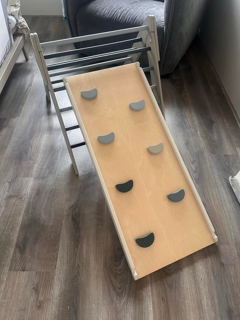 Klimrek met glijbaan - Montessori speelgoed, Ophalen, Zo goed als nieuw, Glijbaan, Aanbouwonderdeel