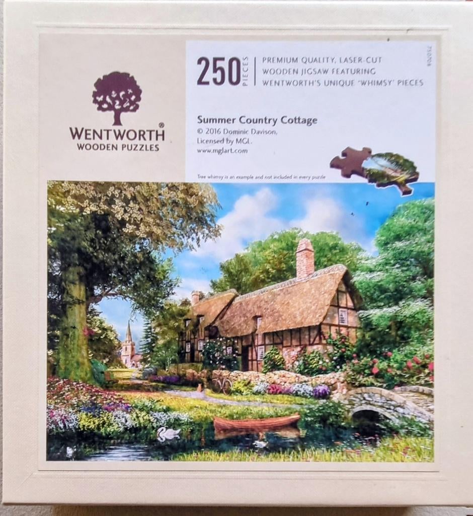 Houten Wentworthpuzzel 250 stukjes, Ophalen of Verzenden, Minder dan 500 stukjes, Zo goed als nieuw