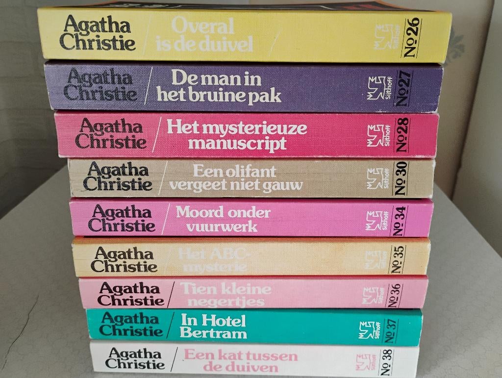 Boeken van Agatha Christie Sijthoff nr 1 t/m 75 per stuk, Boeken, Detectives, Gelezen, Ophalen of Verzenden