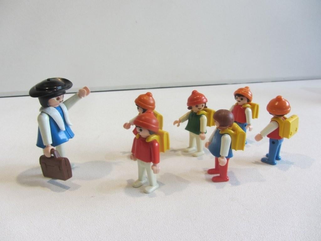 Playmobil Vintage Juf met schoolkinderen, Ophalen of Verzenden, Gebruikt, Los playmobil